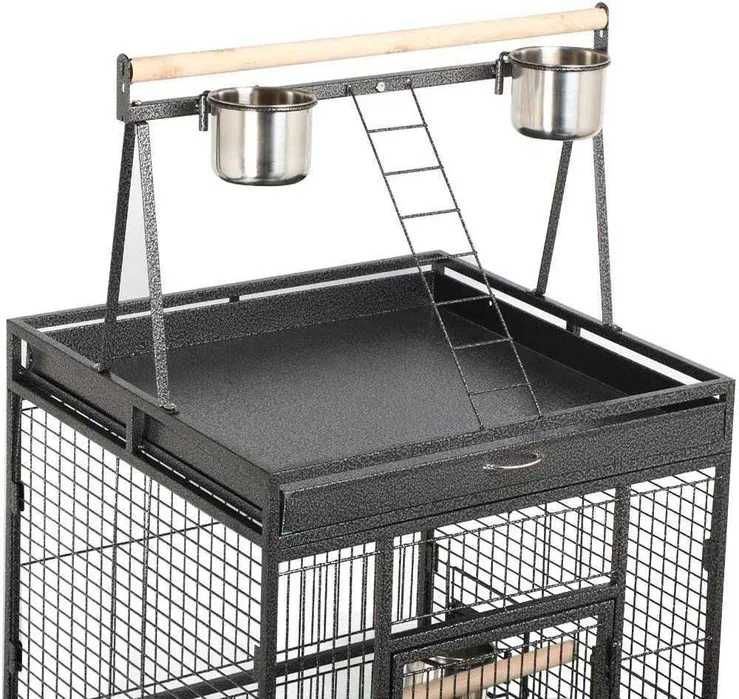 NOVO! Gaiola para Papagaio Com Poleiro