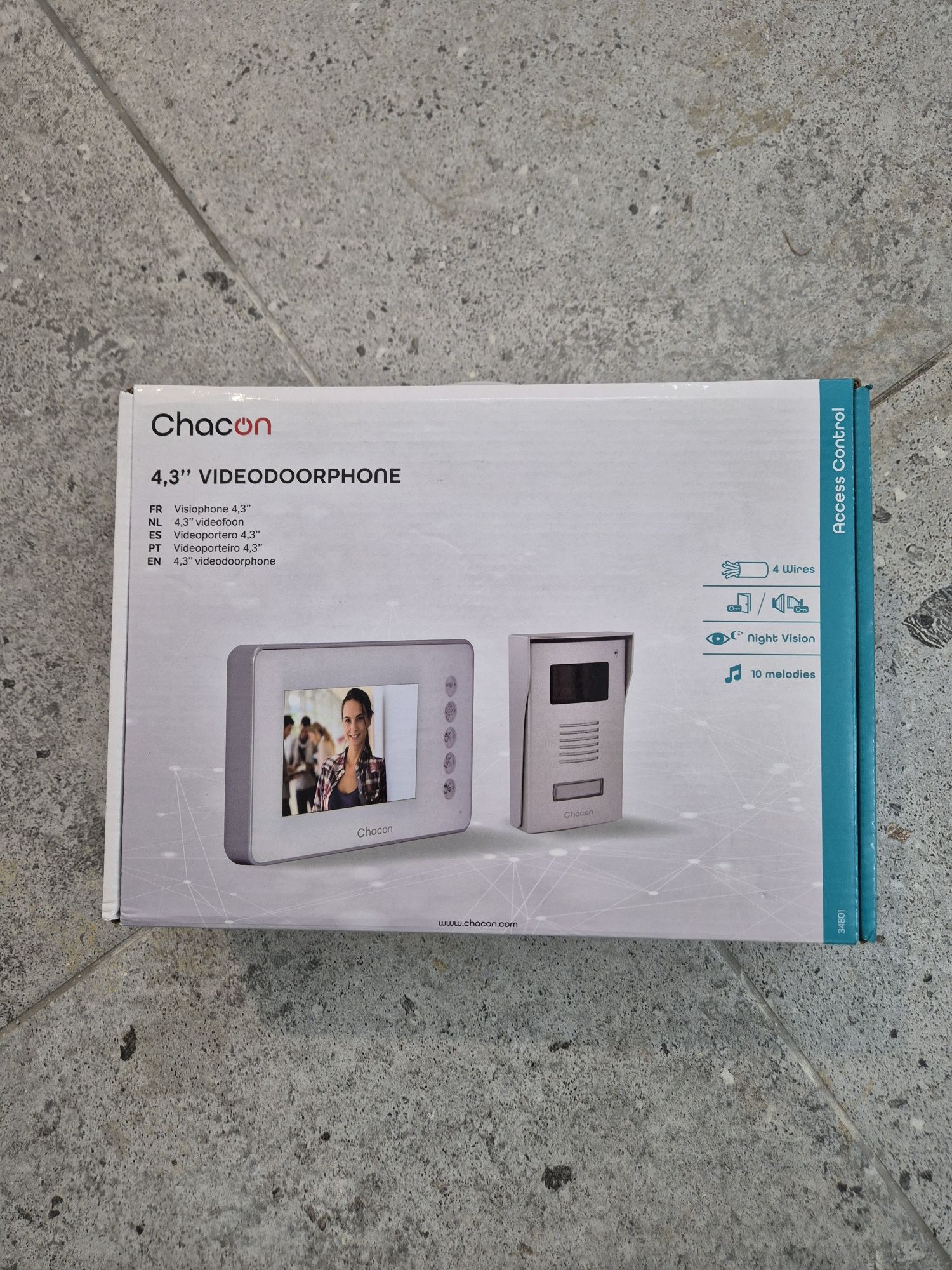 Nowy Wideodomofon CHACON Domofon Komplet LCD 4.3"