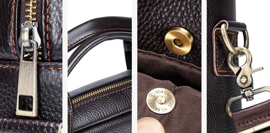 Nowy Neseser Męski Torba z Prawdziwej Skóry Bydlęcej w Super Cenie !