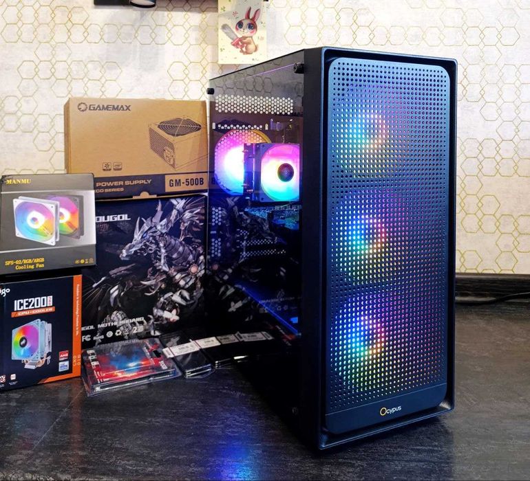 Ігровий ПК 12/24 ядер 16 DDR4 RX 570 8GB E5 2650 V4 x99 Xeon 512-SSD