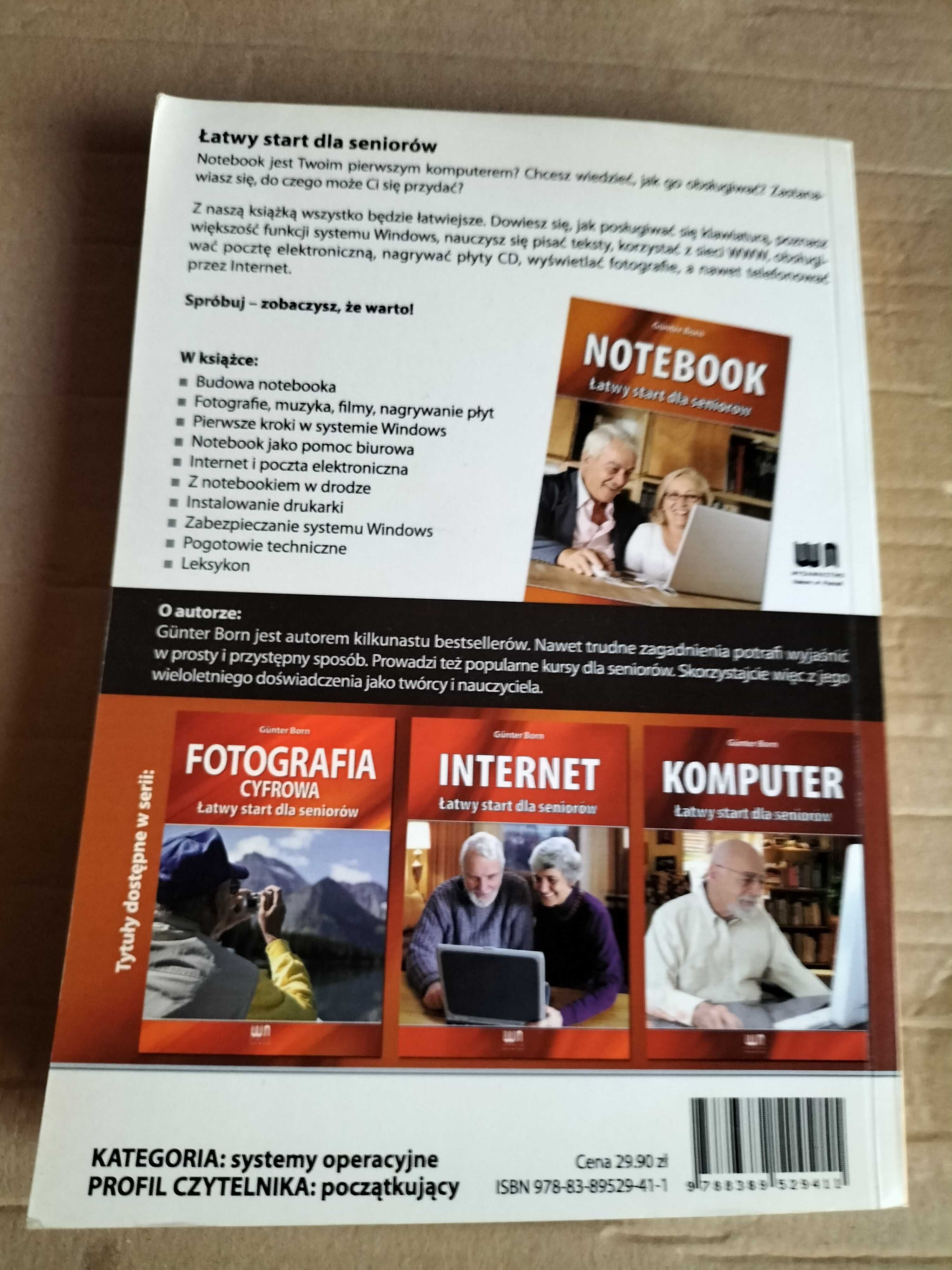 Książka notebook łatwy start dla seniorów.