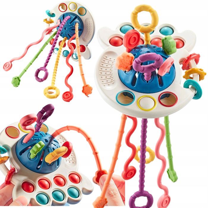 Zabawka Sensoryczna Edukacyjna  Gryzak Montessori Niemowląt