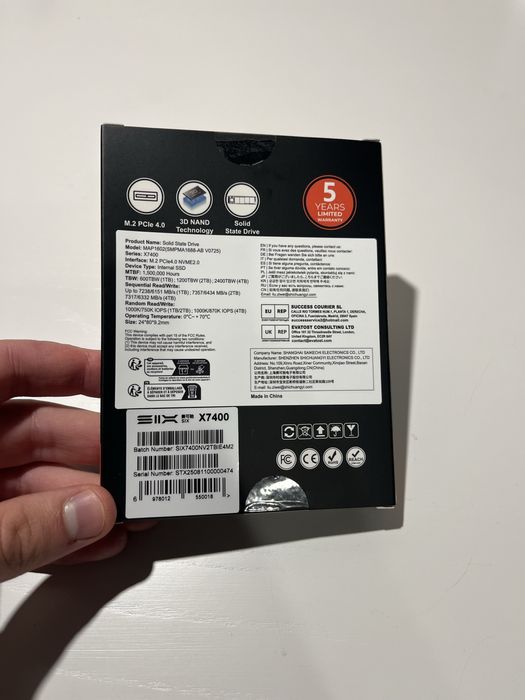 Ssd 2tb, ссд 2тб SIX x7400