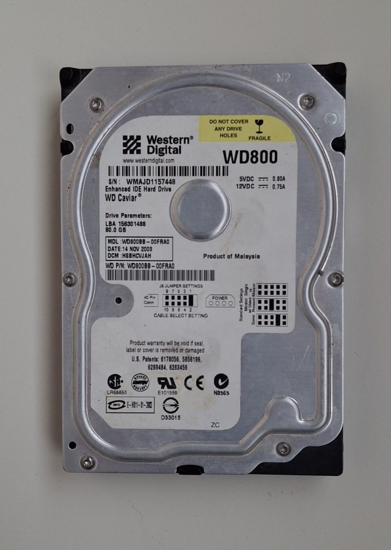Жорсткий диск 80 GB