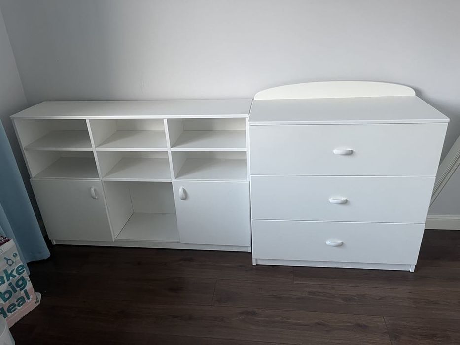 Meble Meblik komoda i szafka plus łóżko idealne do małego pokoju