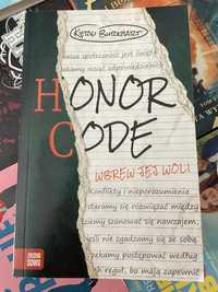 Książka pt. „Honor code. Wbrew jej woli”.