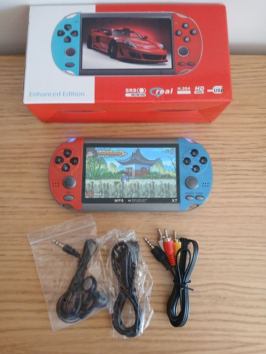 Consola Portátil X7 - 1000 Jogos Clássicos | Ecrã 4.3" | 8GB