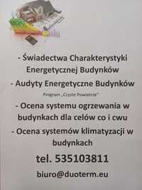 Świadectwa Charakterystyki Energetycznej Budynków