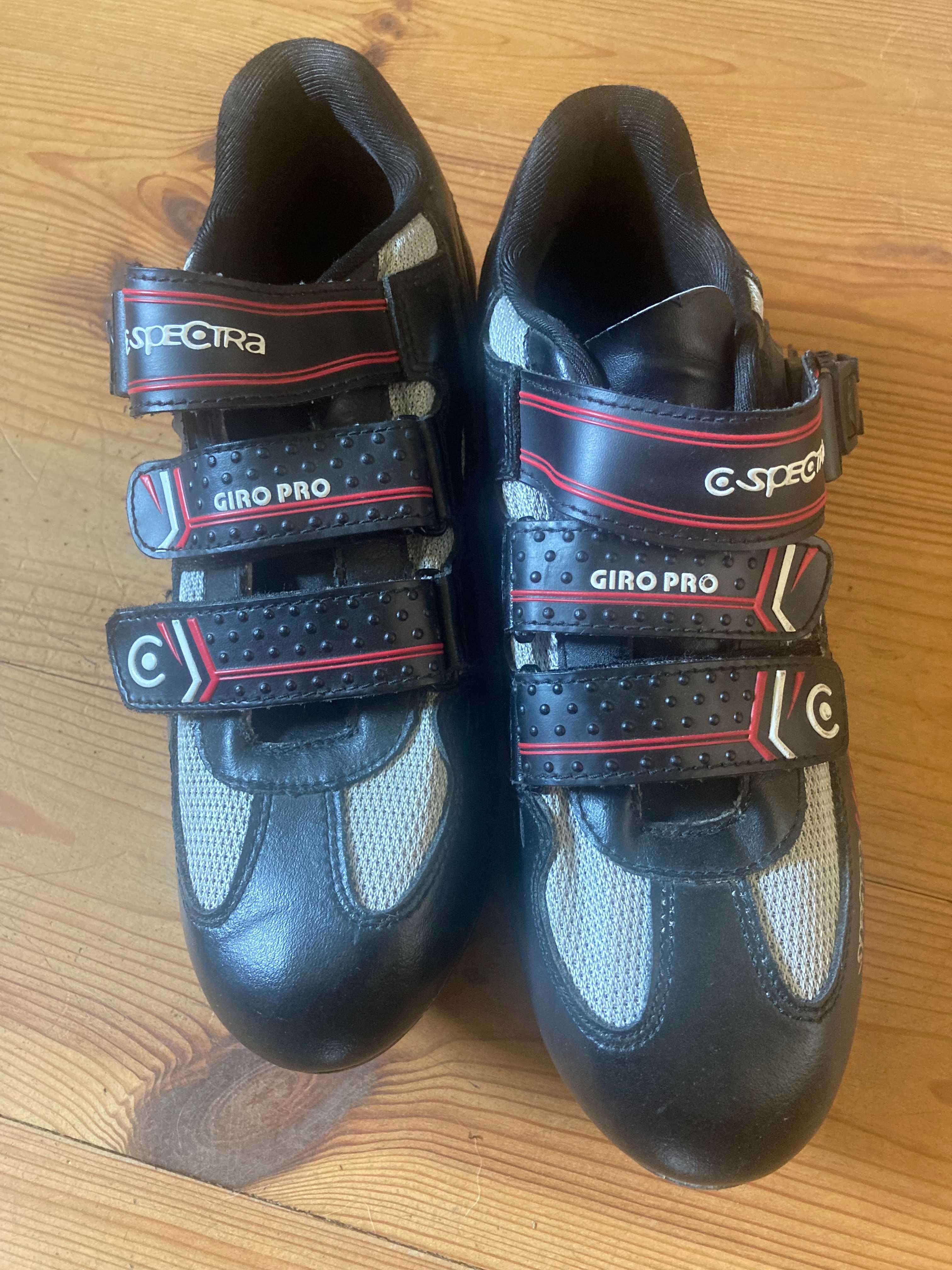 SPECTRA GIRO PRO buty rowerowe 40 uk6 25.5cm + bloki