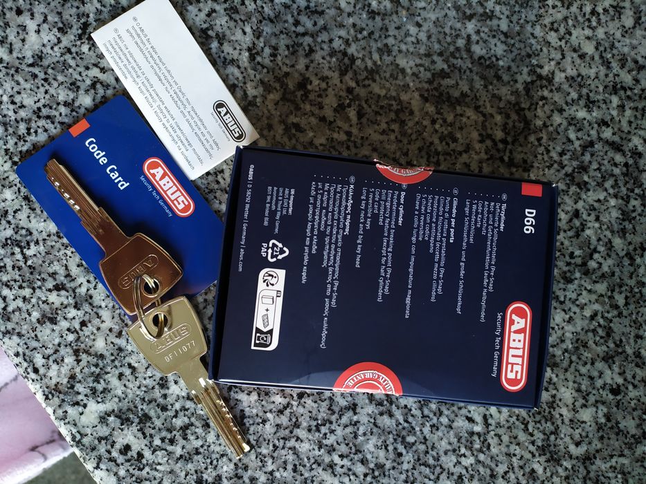 Canhão/cilindro fechadura Abus D66