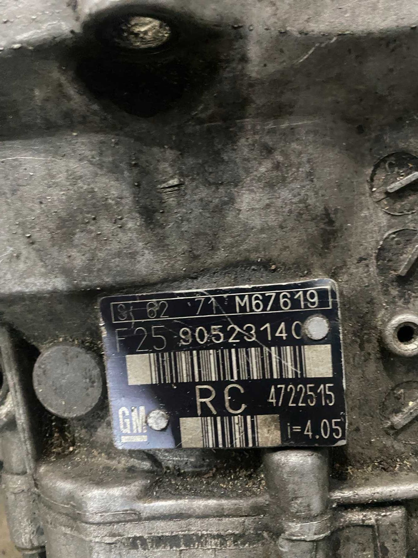 Коробка передач F25, Opel Vectra B, 2.5 V6, 90523140