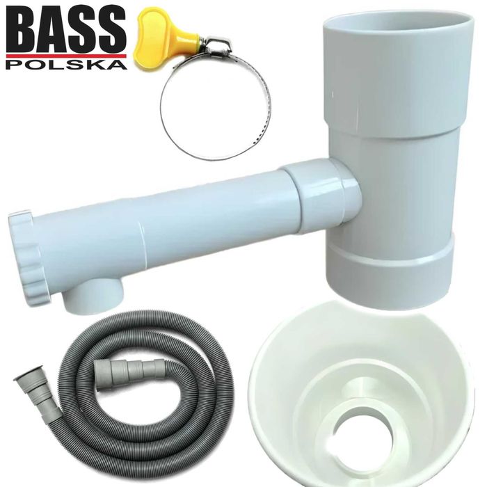 BASS POLSKA Zbieracz Deszczówki Wody Deszczowej Z Rynny 80mm BP8120