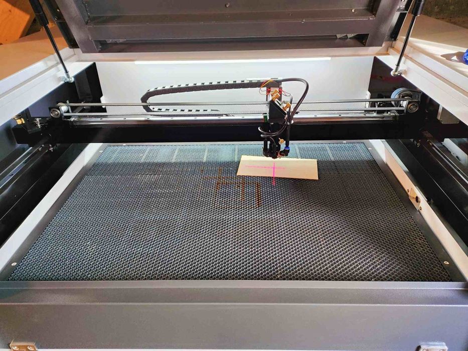 NOWY ploter laserowy laser grawer CO2 50x70 80W cięcie - na gwarancji