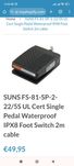 Pedal médico cirurgico SUNS FS-81-10-2-P Cert Single Pedal Waterproof
