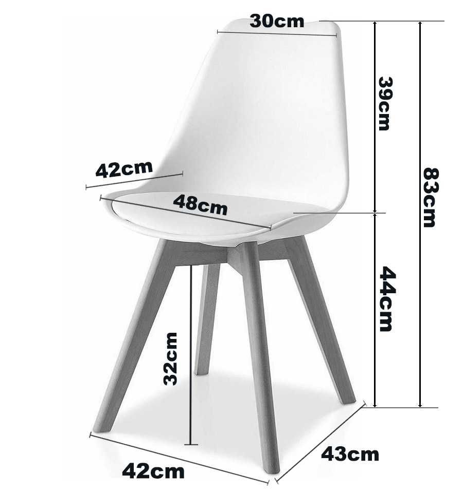 Krzesła do salonu kuchni jadalni skandynawskie MONZA LUGANO nowe