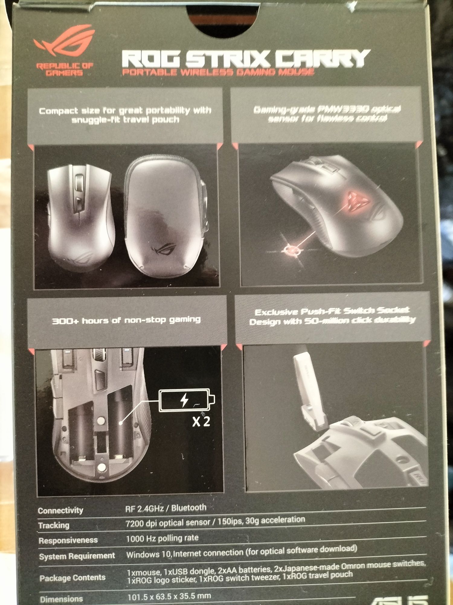 Nowa Mysz bezprzewodowa ASUS ROG Strix Carry