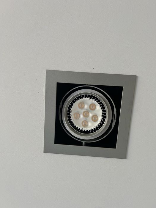 Lampa sufitowa wpuszcana halogen z transformatorem, oprawa ledowa