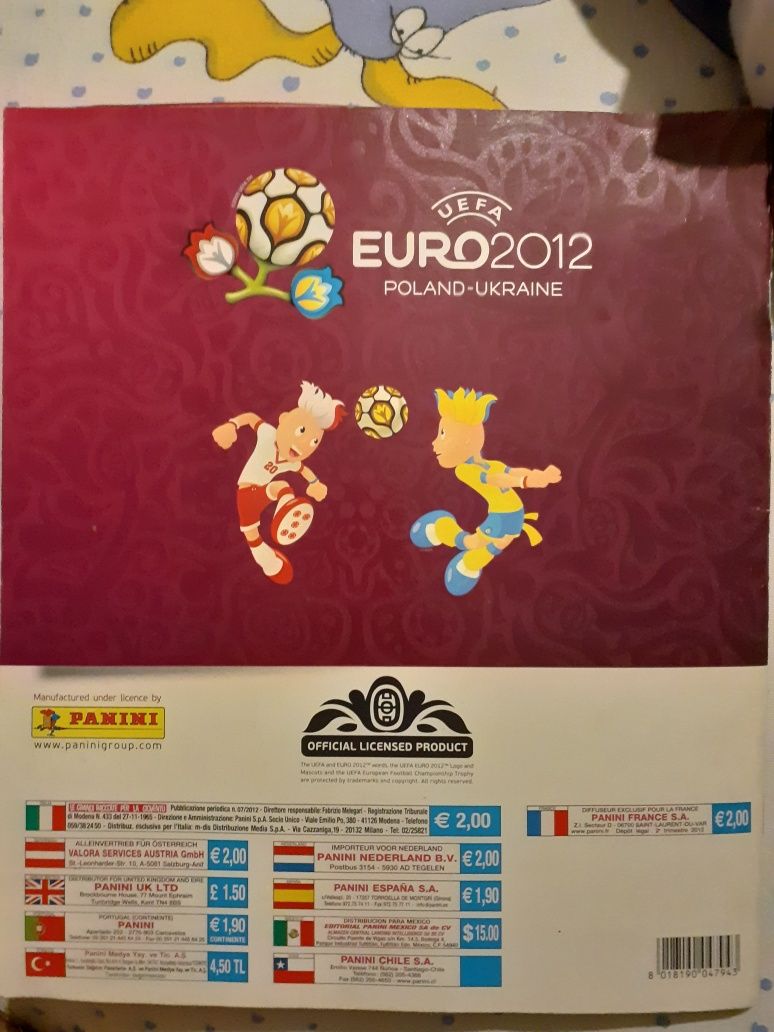 Coleção Cromos Euro 2012