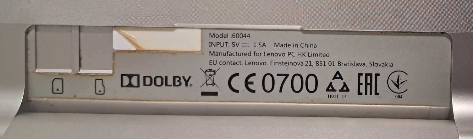 Lenovo yoga tablet 8" 60044