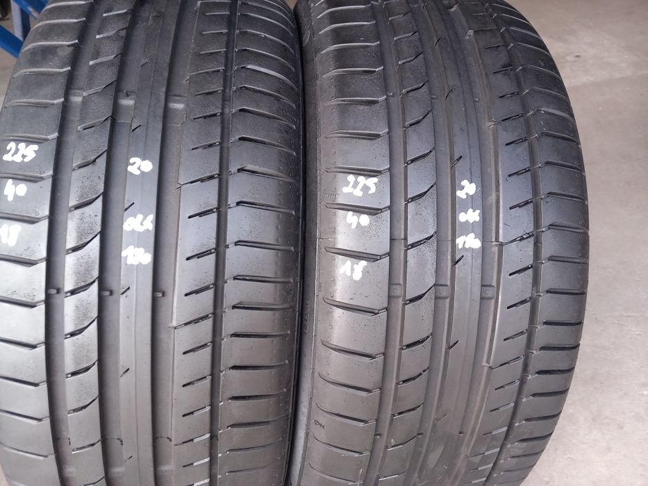 2x opony letnie 225/40R18 Continental 8 mm