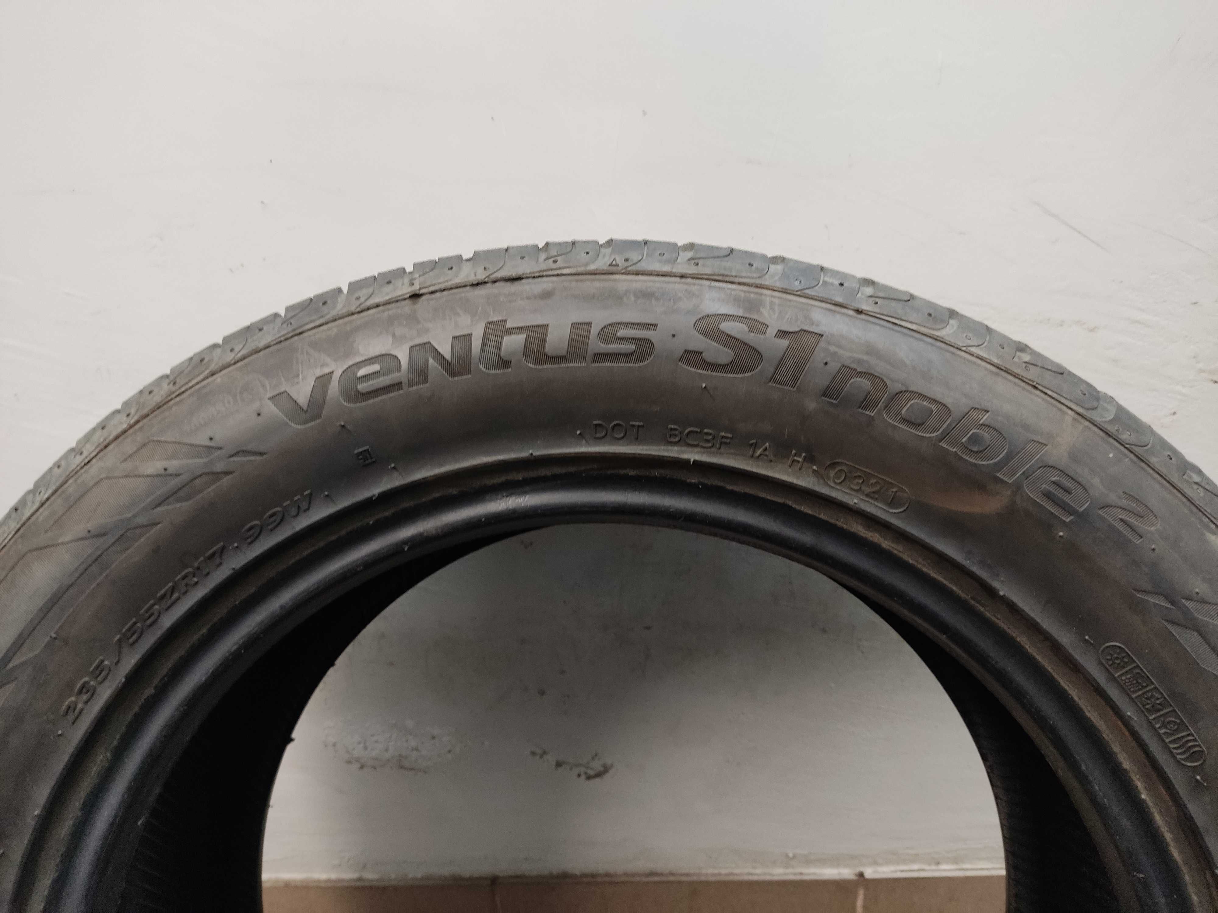 1x235/55R17 Hankook Ventus S1 Noble 2, 2021 rok, 99W, bieżnik 6,2mm