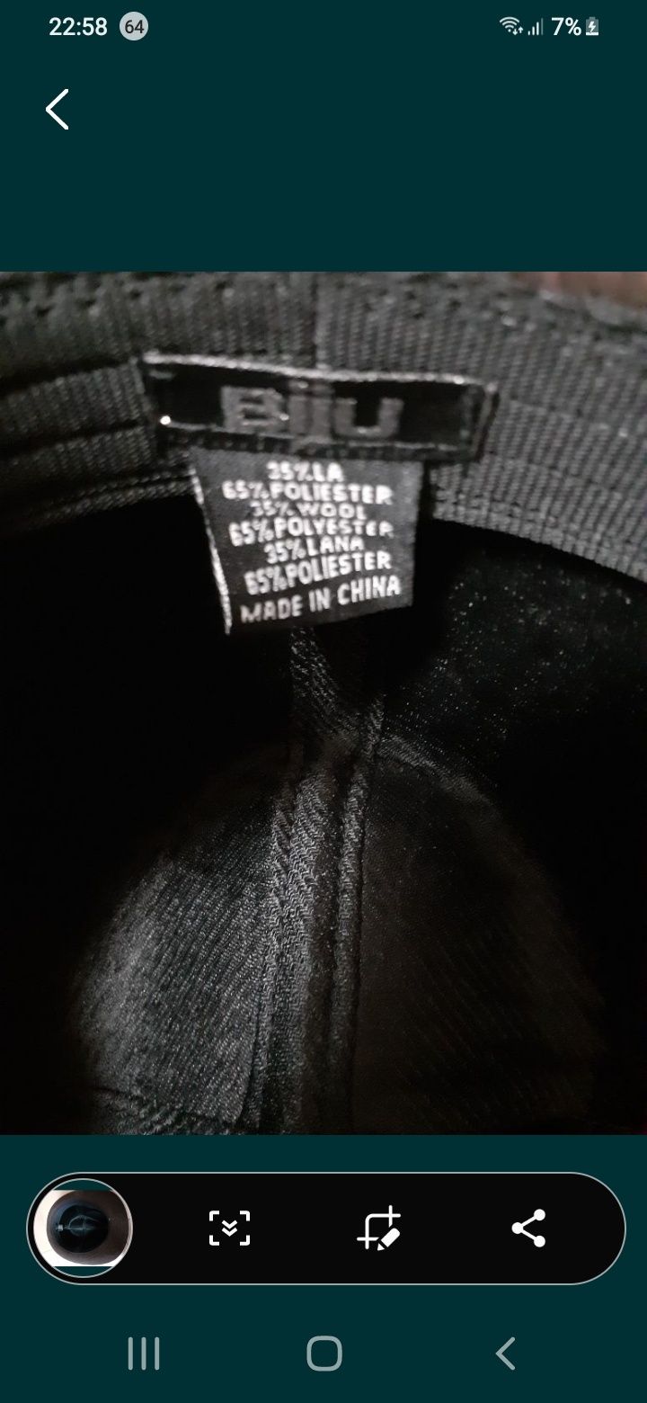 Boné/chapéu clássico de marca BIIU*