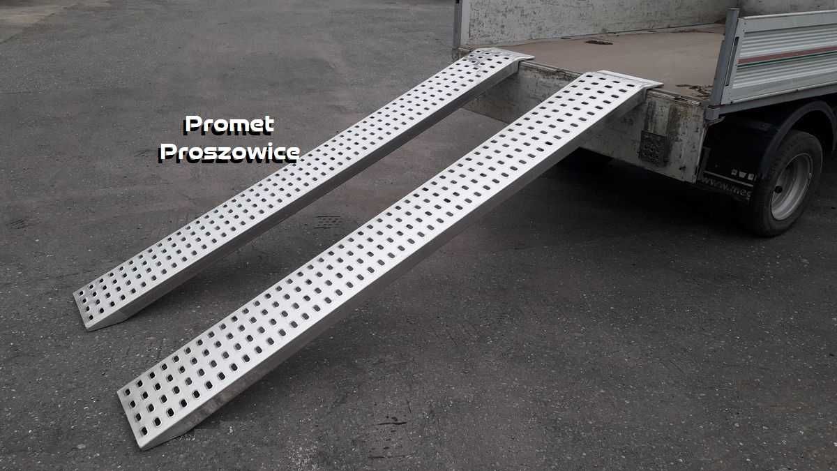 Najazdy Aluminiowe 3,5m LOHR Podjazdy dla Koparki do 3T-4,5T / 2szt