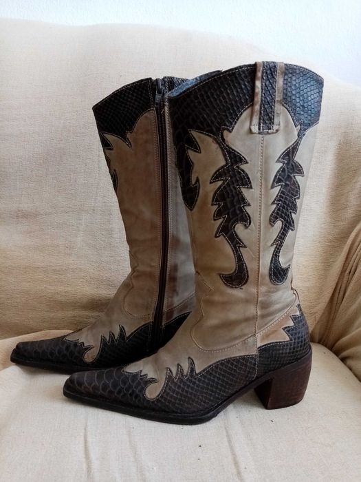 botas estilo cowboy novas