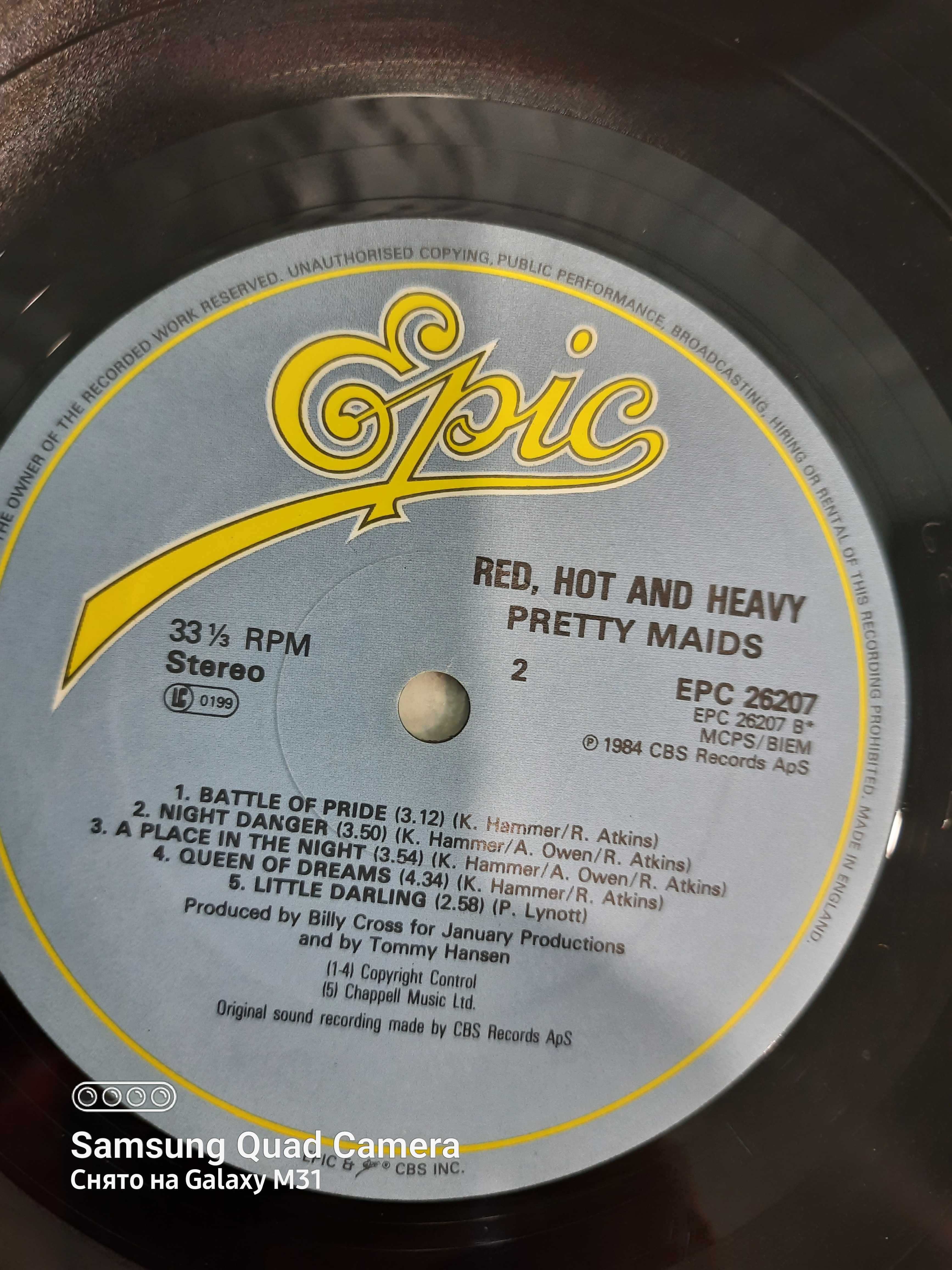 Pretty Maids LP Red Hot And heavy  UK