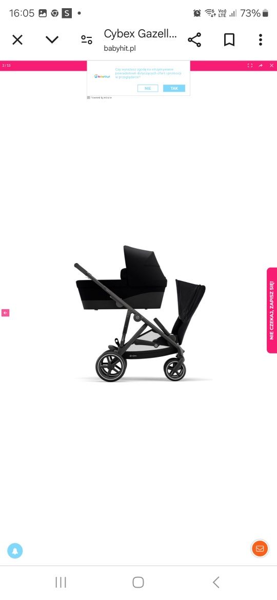 Cybex Gazelle S wózek bliźniaczy rok po roku