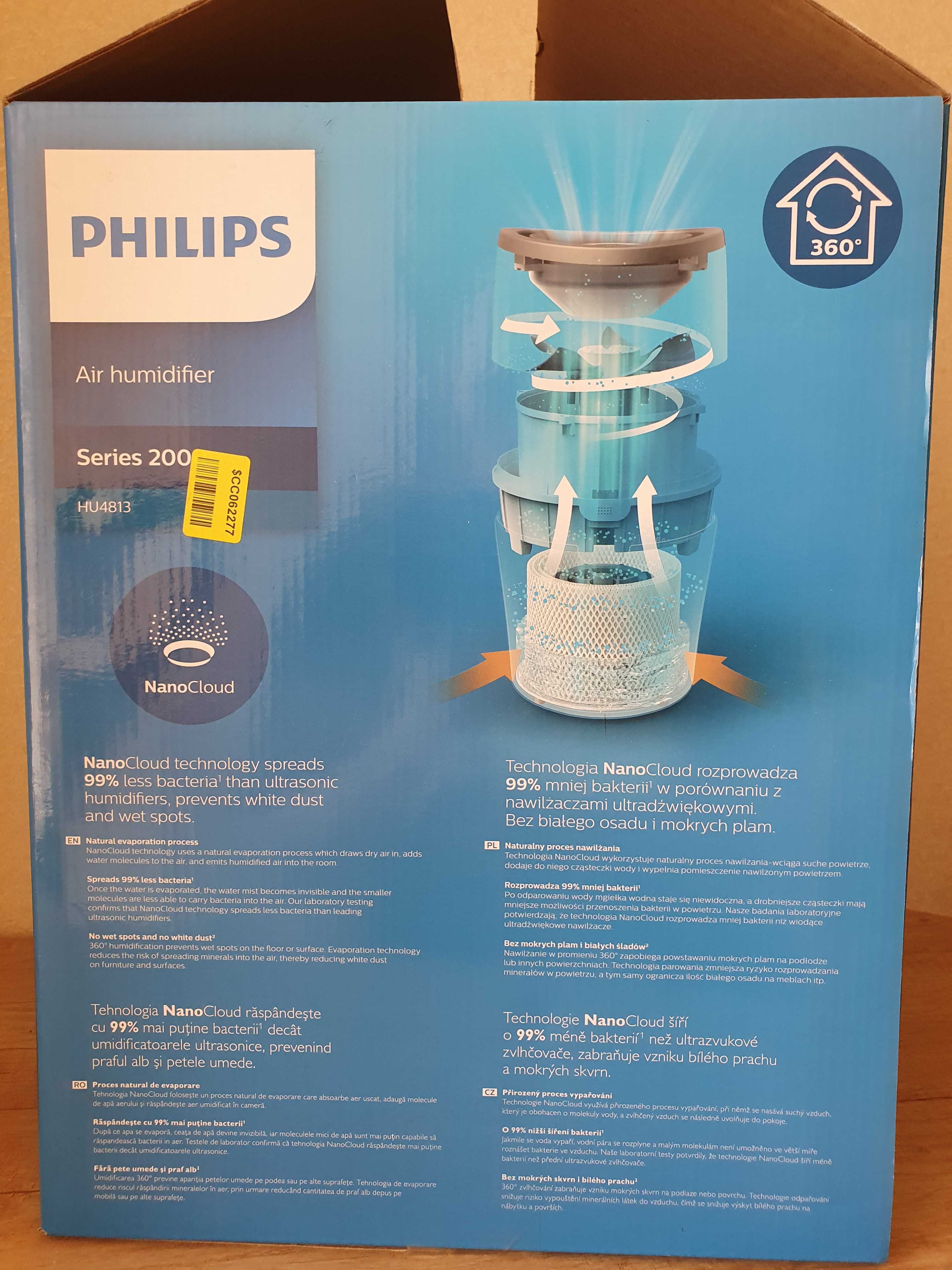 Зволожувач PHILIPS Safe & clean Series 2000 HU4813/10 + FY2401/30