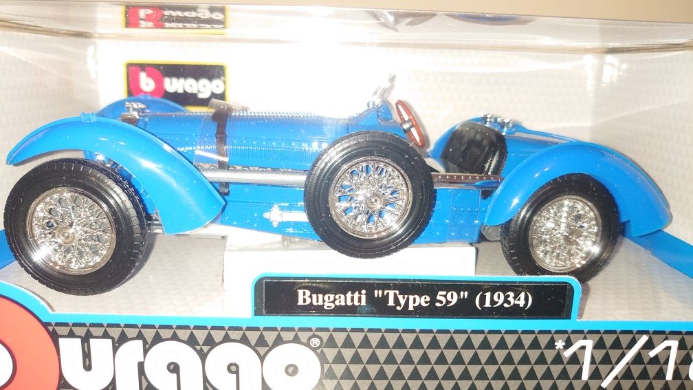 Bburago Bugatti Tyle 59 Blue 1:18 Burago