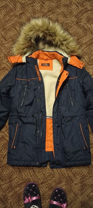 Зимова тепла куртка парка на підлітка