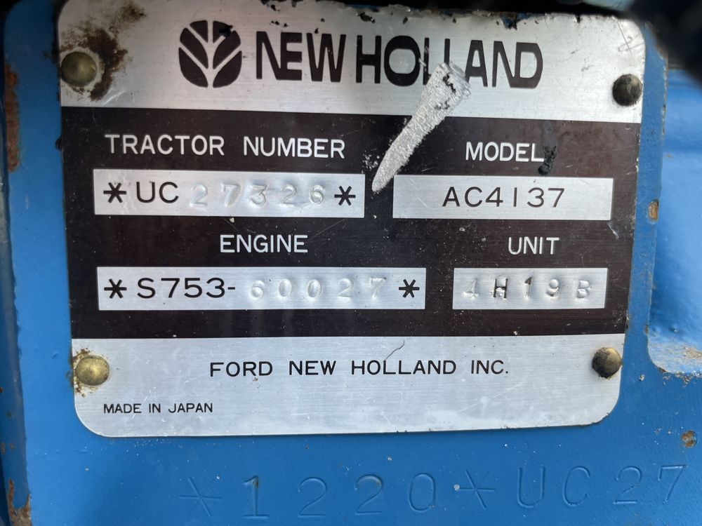 Traktorek japoński Ford new holland 1220 góry dolny WOM stan bdb