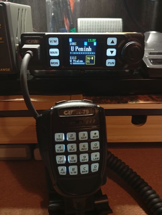 Transceptor radioamador móvel - base VHF/UHF 5W-10W-25W ma garantia