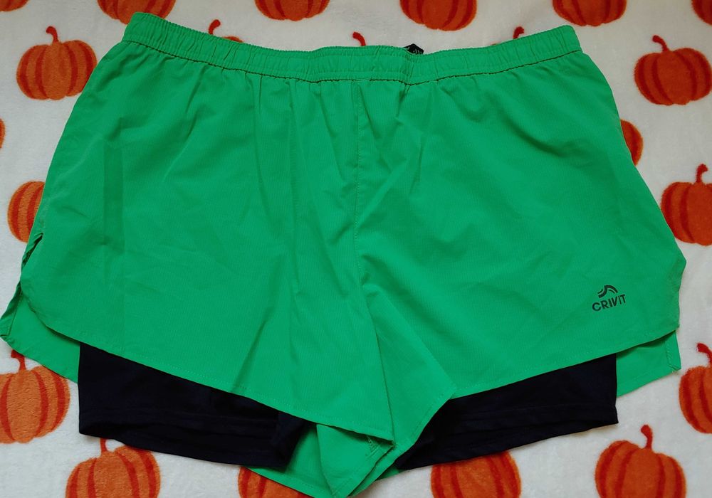 Szorty funkcyjne męskie ze spodenkami wewnętrznymi