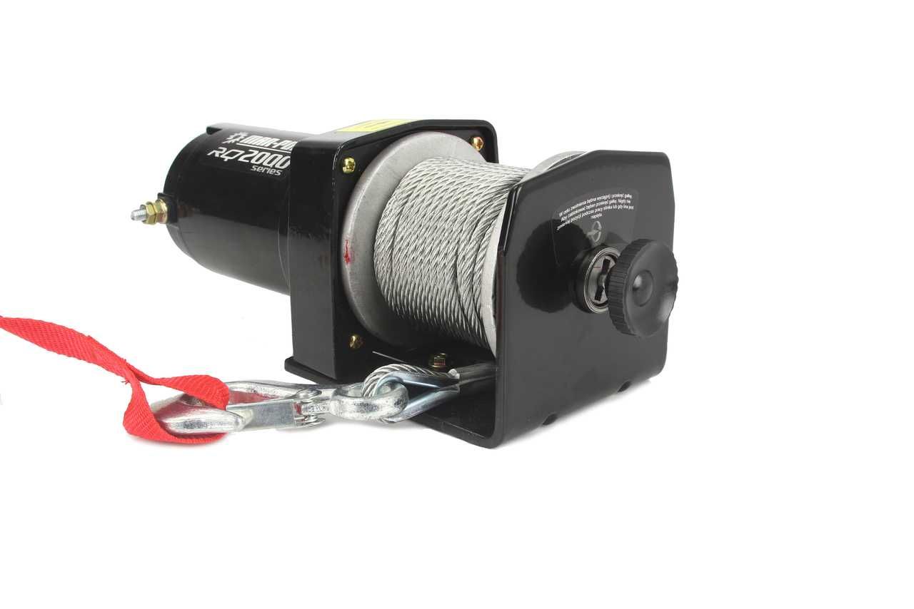 WYCIĄGARKA ELEKTRYCZNA 12V Do Quada Pługa Wciągarka 907KG RQ2000 LBS