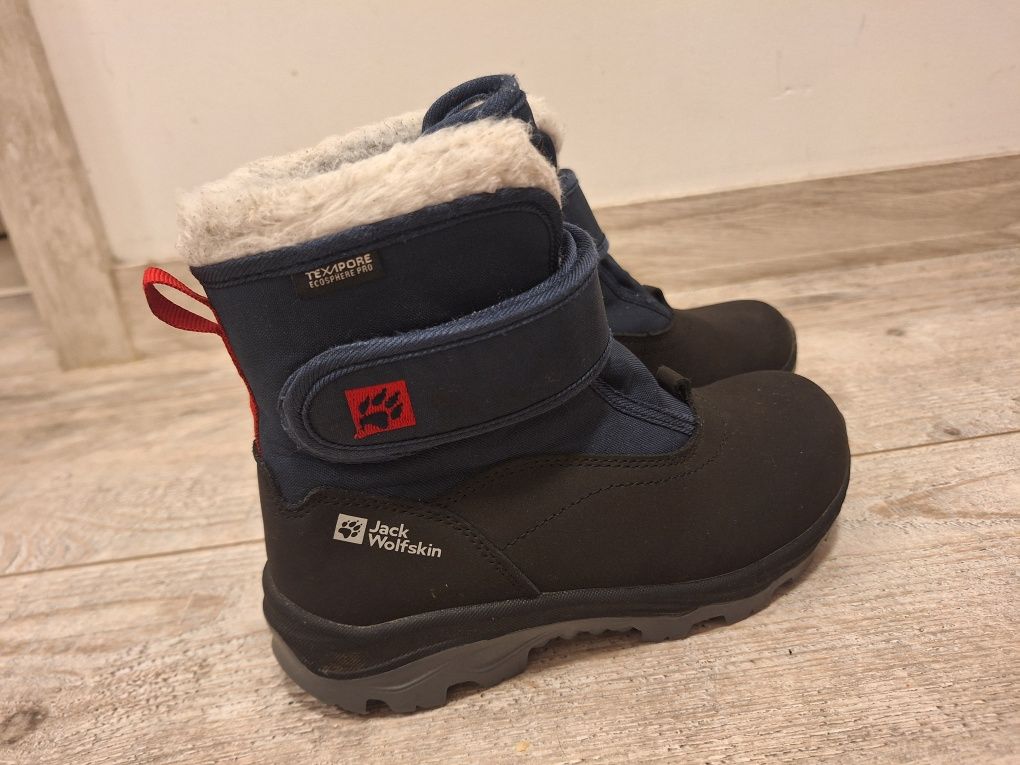 Śniegowce buty zimowe Jack Wolfskin r. 33 (ok 22cm, dł.stopy 20cm)