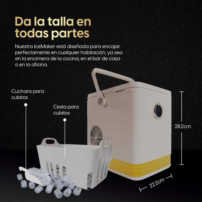 Máquina de cubos de gelo - 15 kg de gelo em 24 horas