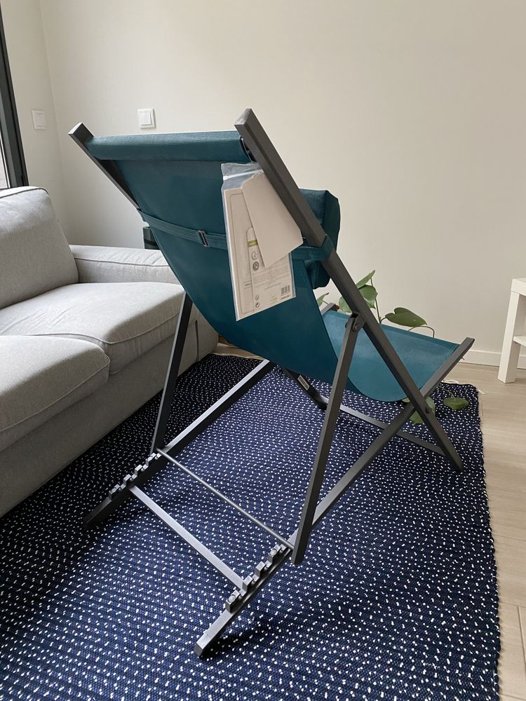 Cadeira Relax Decima Ardoise E Quartz| Alumínio e Textilene