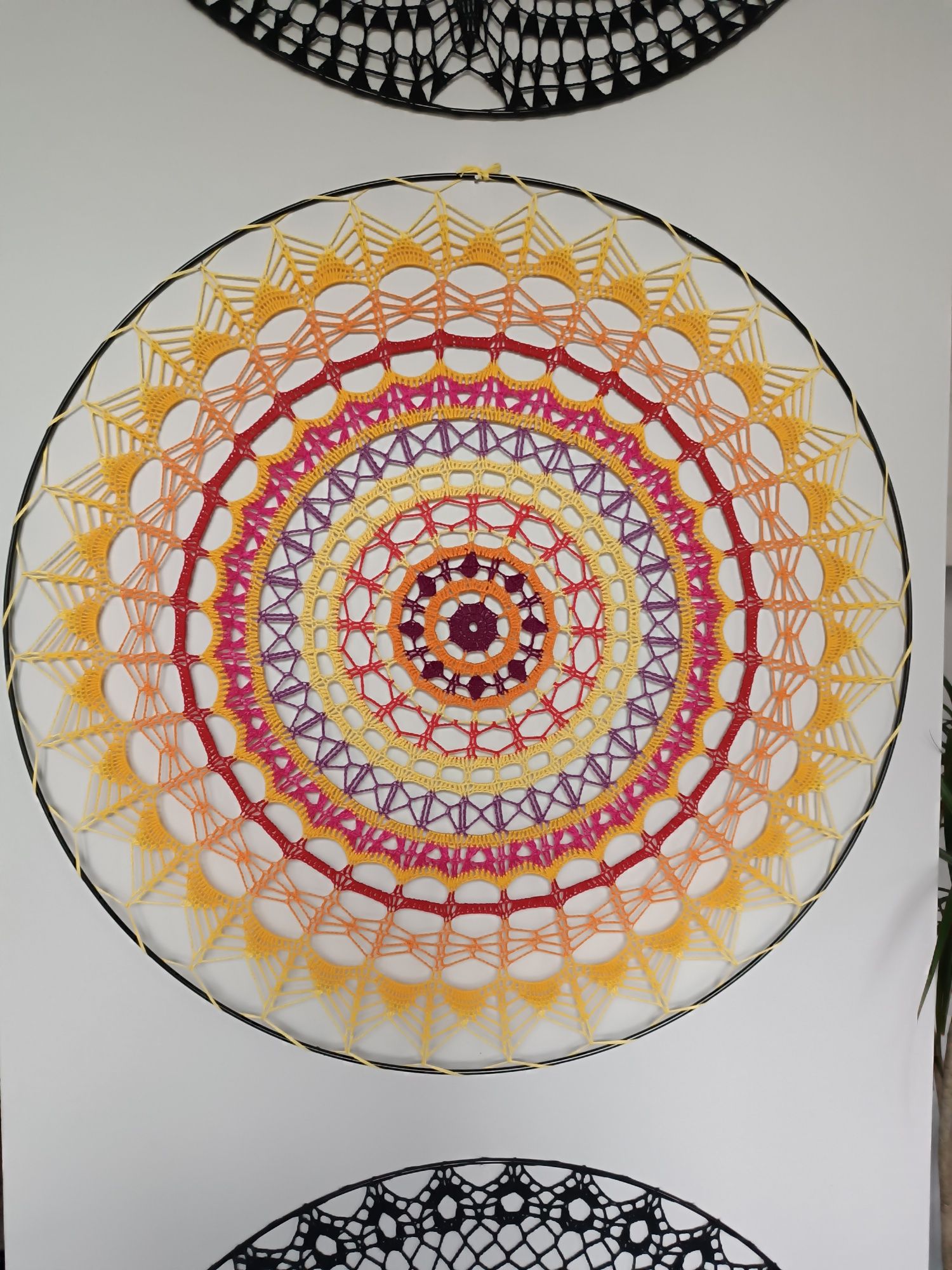 Szydełkowa mandala - rękodzieło