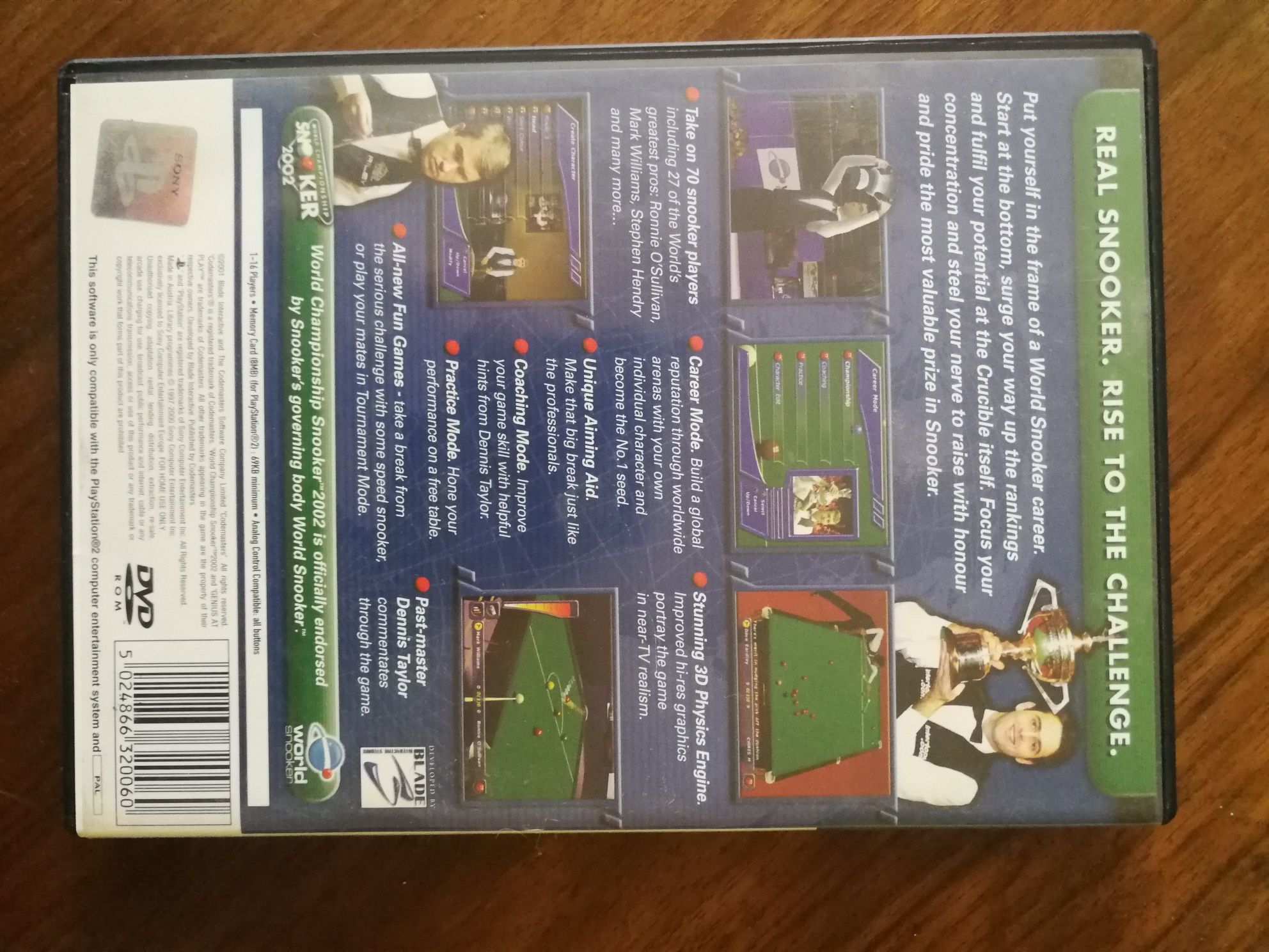 Snooker 2002 PS2