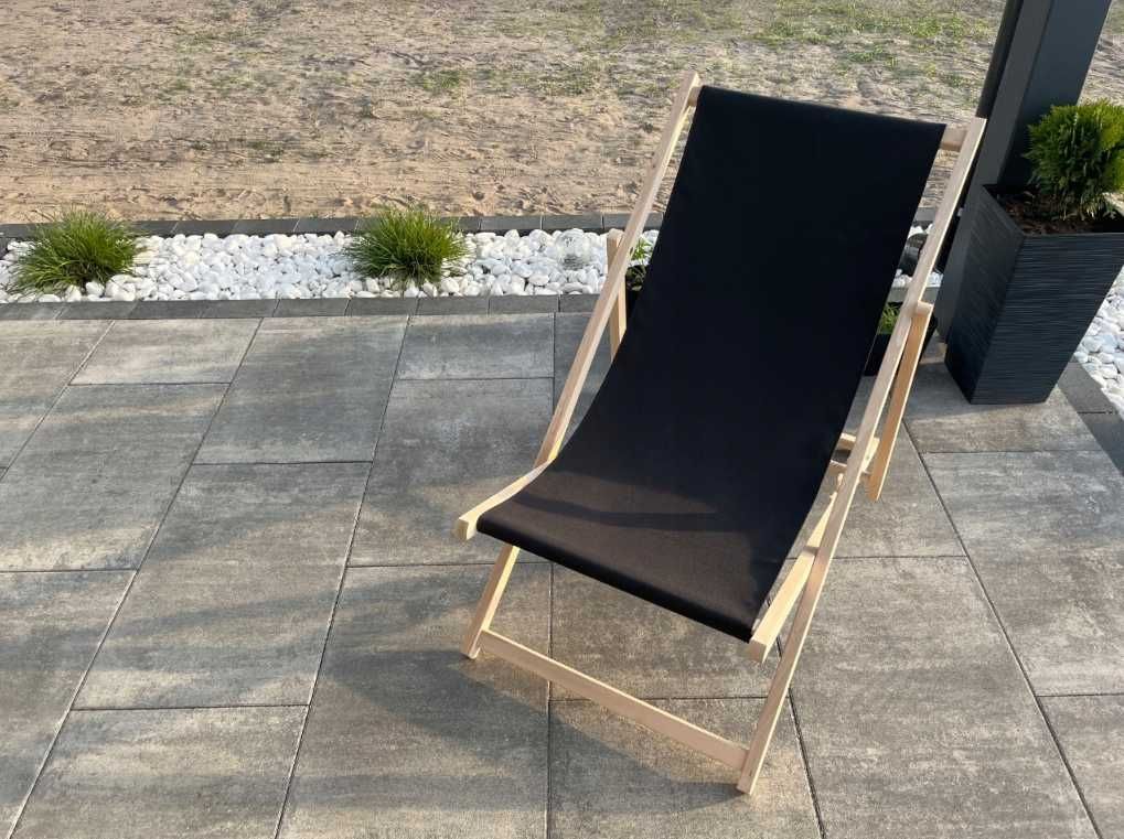 leżak ogrodowy leżak drewniany składany leżak plażowy - Nowy!