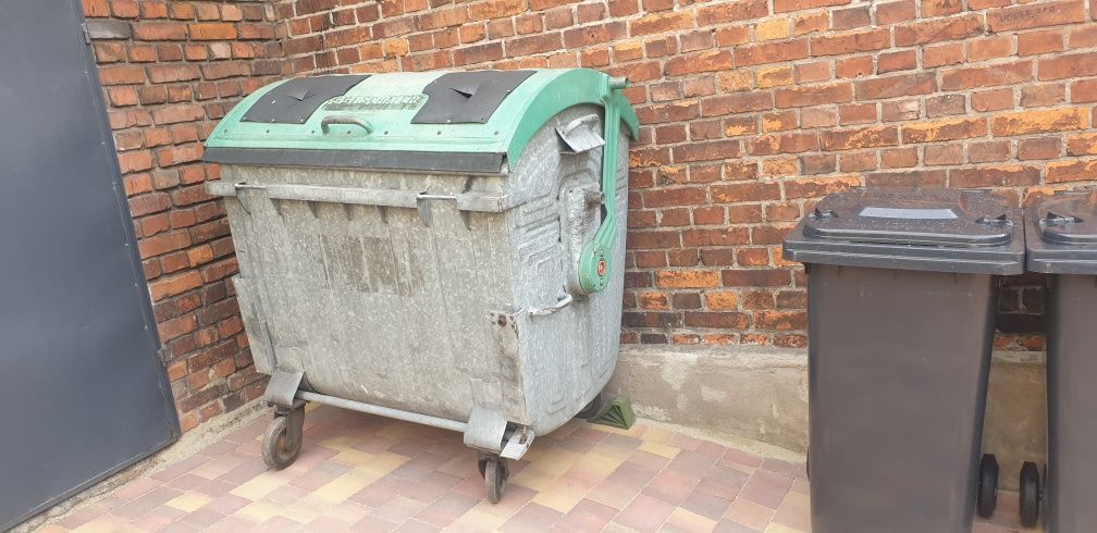 Kontener/pojemnik na śmieci 1100l metalowy