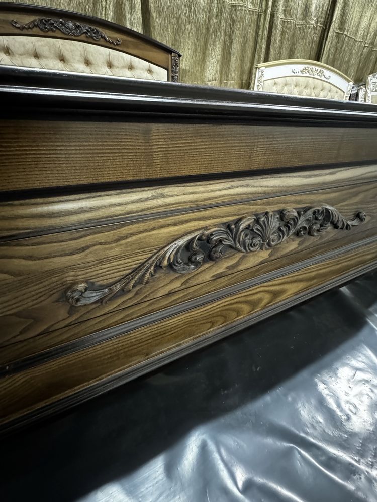 Ліжко деревяне,різблене ліжко,160х200,двохспальне ліжко