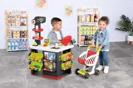 Smoby 350234 - Supermarket z wózkiem sklepowym - supermarket do zabawy