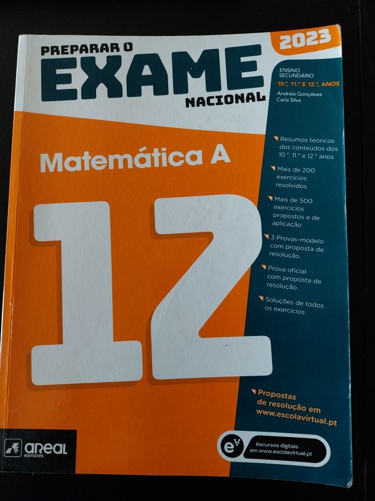 Livro Preparar o exame nacional de matemática A  da areal editores