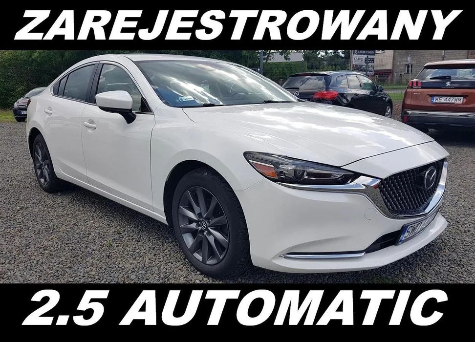 Mazda 6 2.5 194KM Automat Zarejestrowany Mały Przebieg GWARANCJA