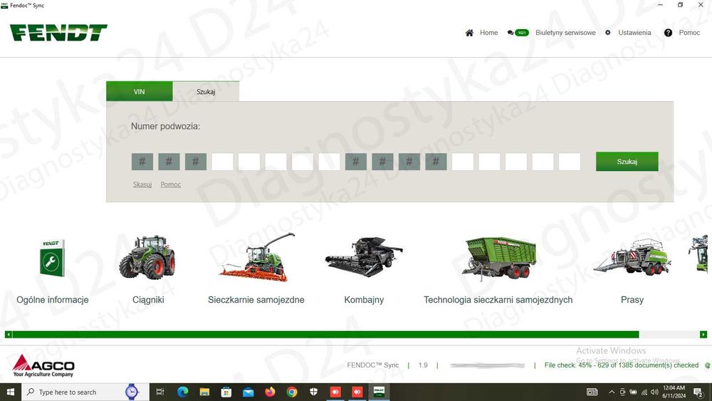 KATALOG Fendoc Sync Maszyny Rolnicze Fendt Serwisówki FULL PAKIET top