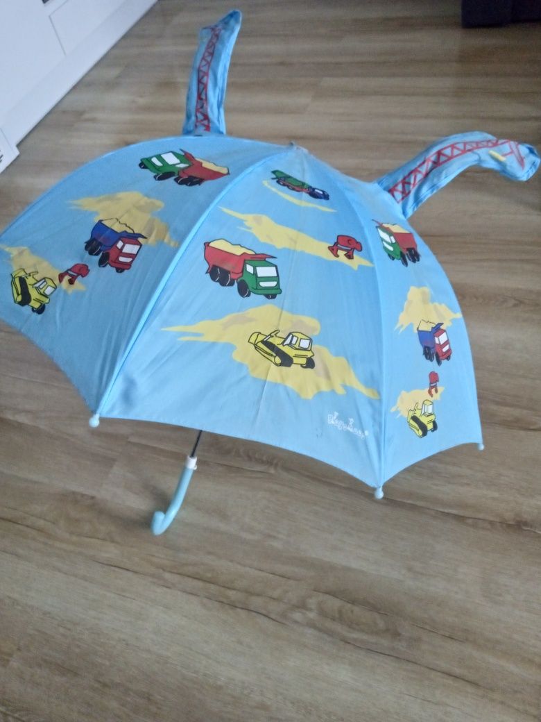 Markowy parasol dziecięcy Playshoes parasolka 3D dla dziecka chłopca
